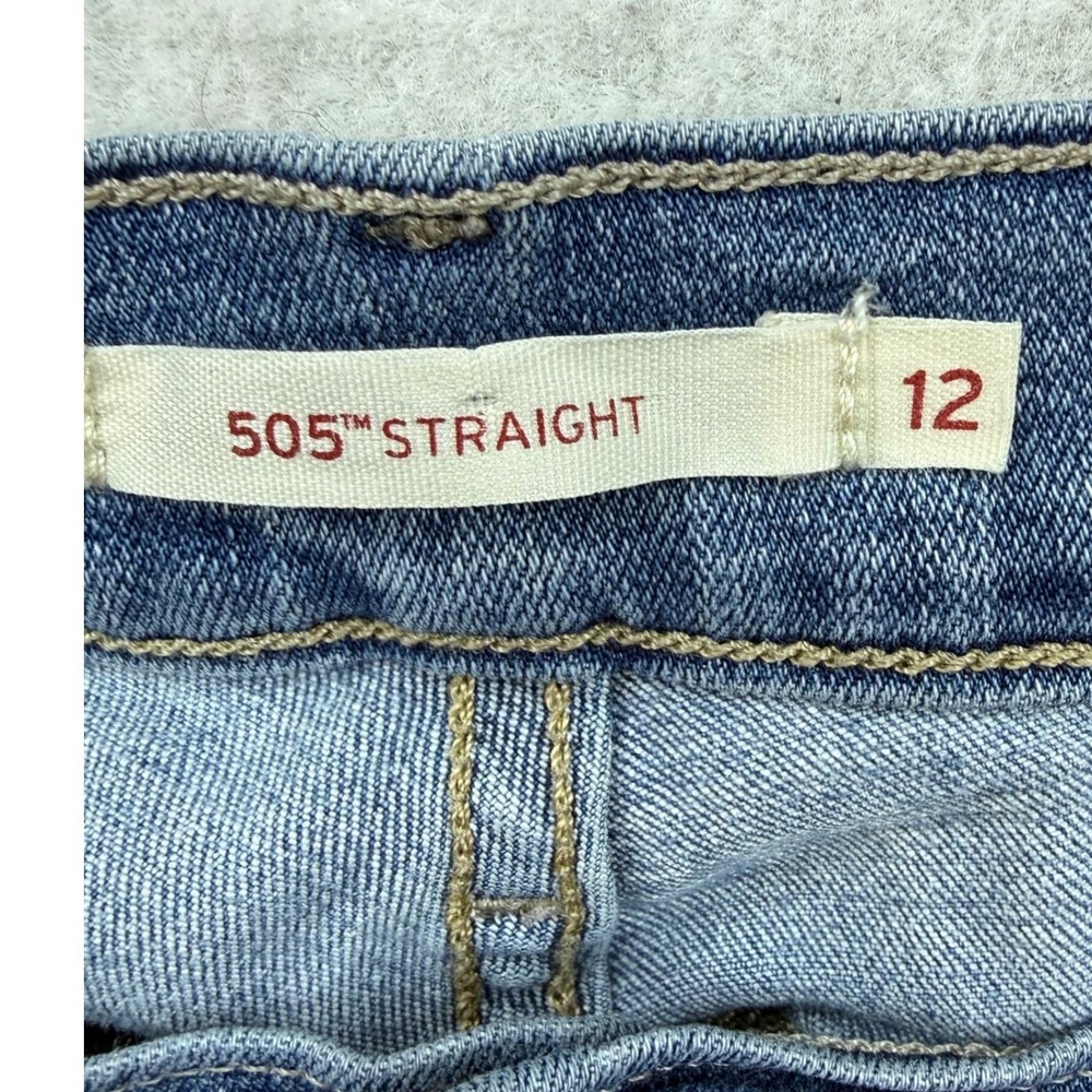 Levi's 505 Straight Leg Jeans Women's Size 12 Medium Wash Denim - Picture 4 of 8